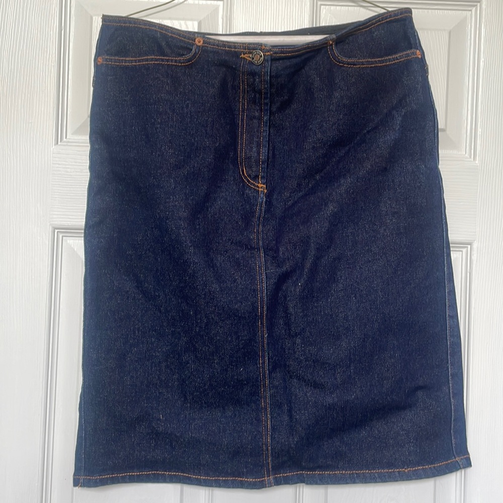 Karen Kane Short stretch Demin Skirt 8
